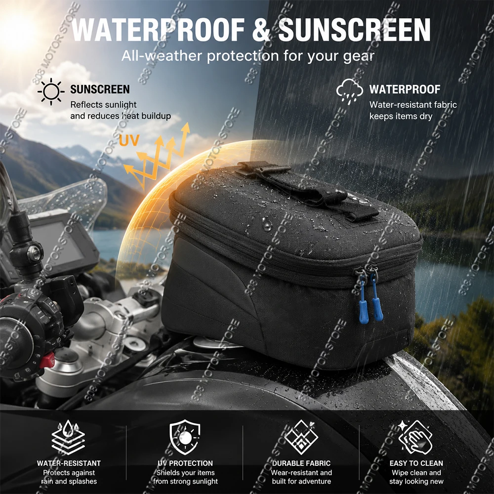 For Honda NT1100 Motorcycle Tank Bag Magnetic Quick Release Waterproof Fuel Tank Bag