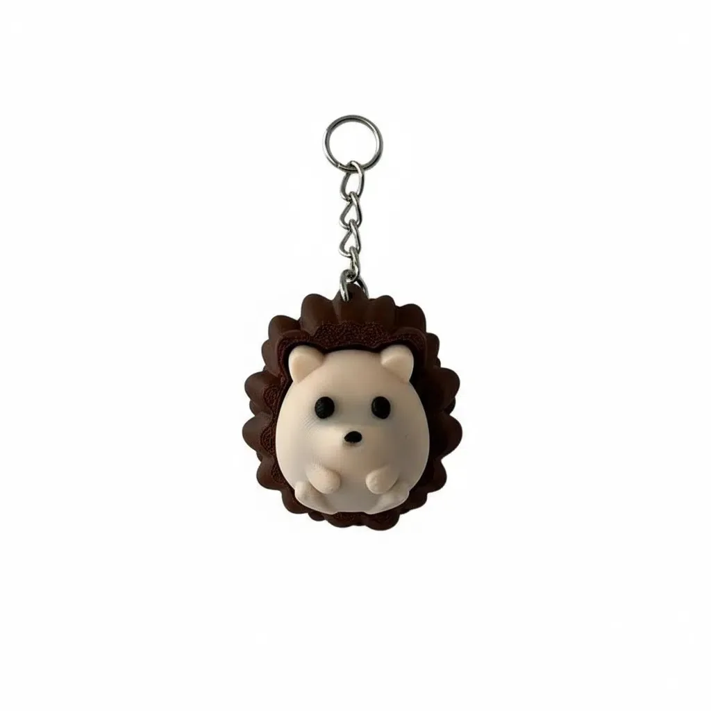 Cute 3D Printed Hedgehog Model Toys Press Hedgehog Decompression Toys Charms Keychains Ornaments Bag Car Keys Pendant Decoration