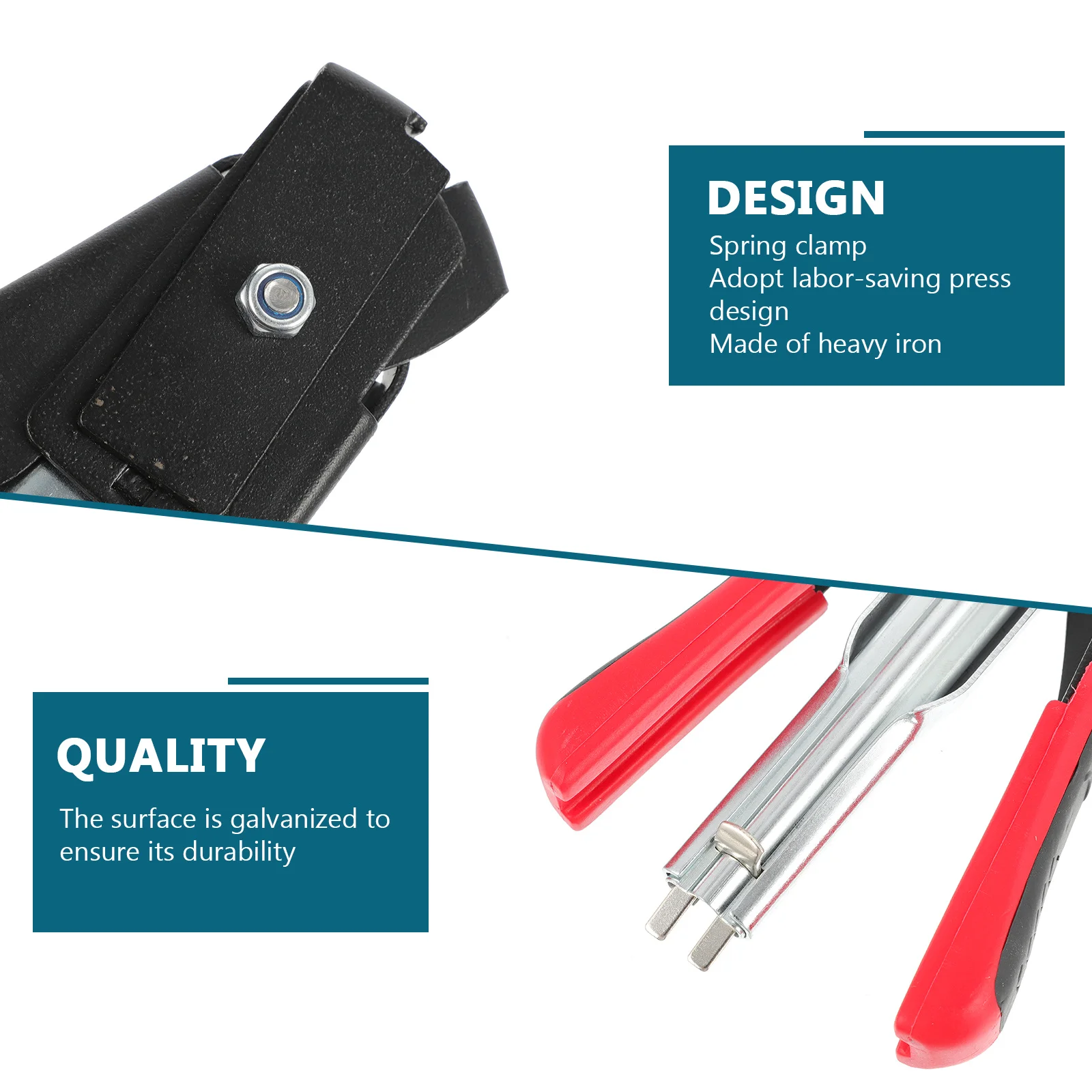 

Ring Pliers Nail Poultry Cage Fasten Tool Heavy Duty Iron Clamp with Galvanized Mesh Cage Wire Fencing