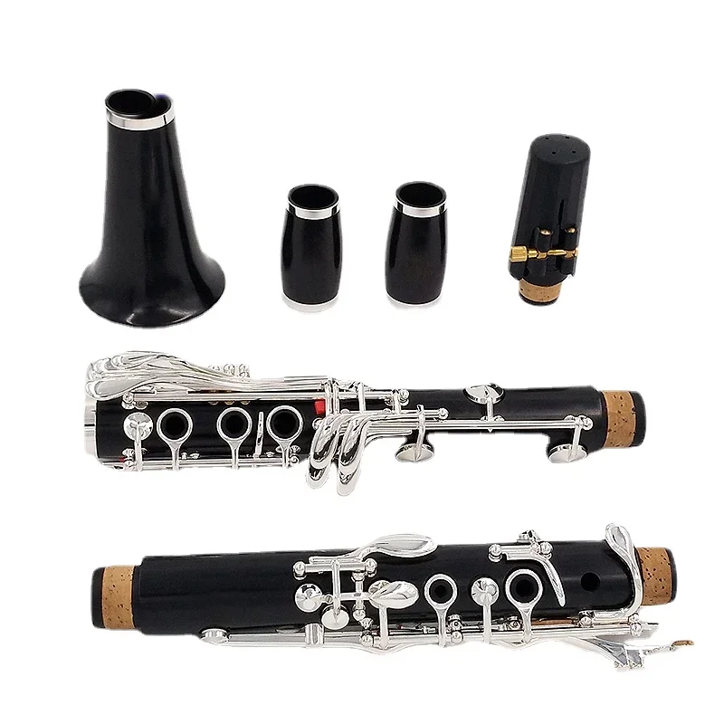 

Кларнет Дерево Черное дерево Кларнет Трубка 18-клавишный Bb Кларнет из массива дерева