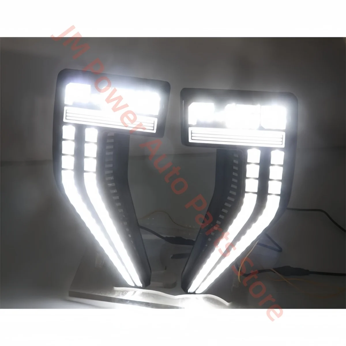 For Ford F150 SVT RAPTOR 2021-2022 Front sign leaf plate light LED Side turn signals Two-color daytime running Car decoration