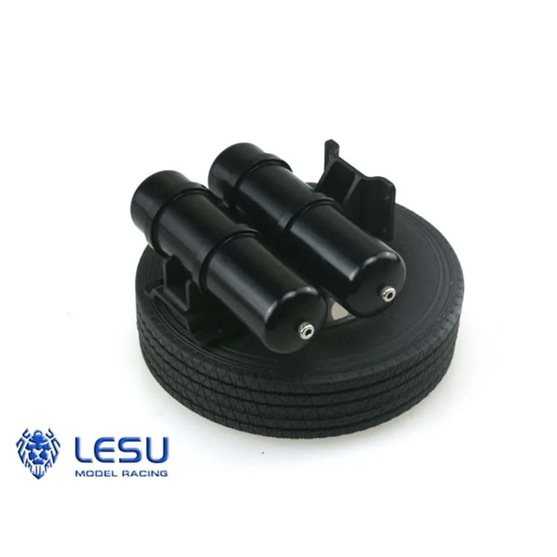 LESU 1/14 Ruota di scorta Serbatoio aria in metallo per 700 RC Trattore Camion Tamiyay Dumper idraulico Giocattoli di controllo remoto Modello Th02354