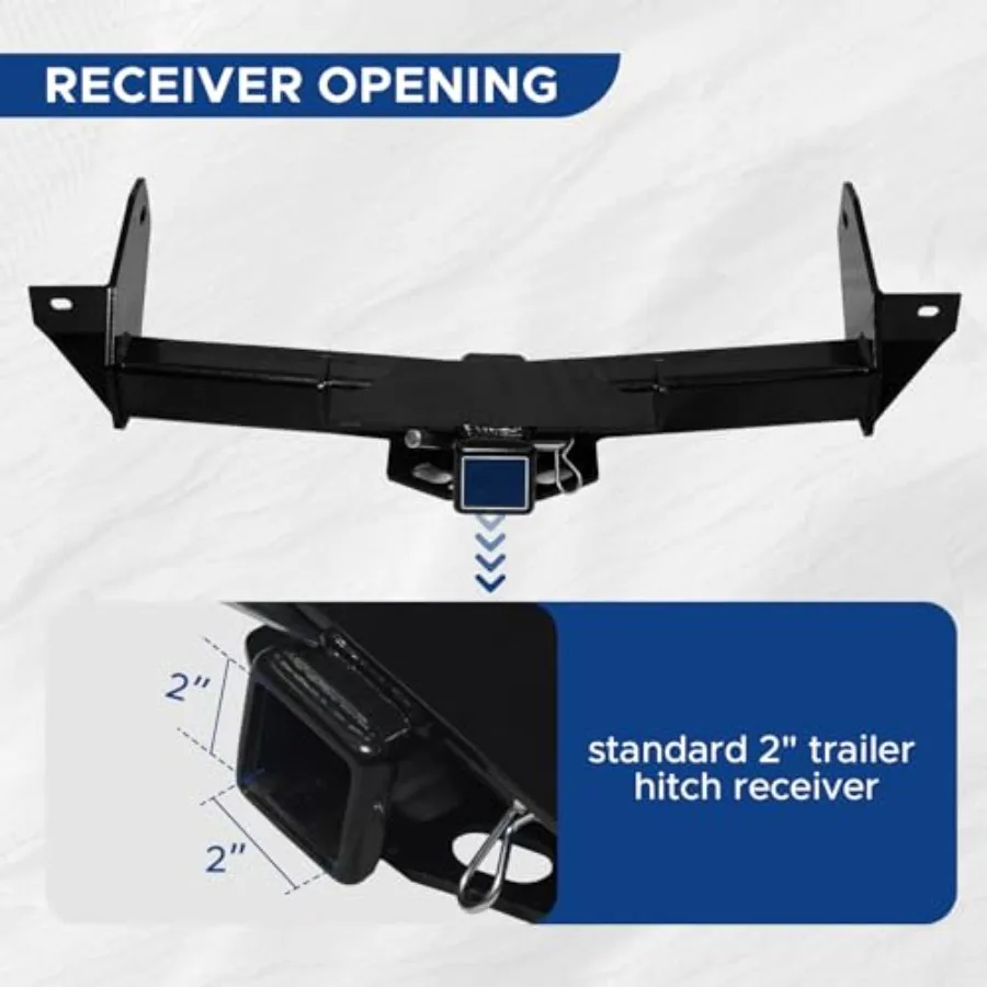 أجهزة استقبال وصلة المقطورة مناسبة لسيارة Ford F150 Lincoln Mark LT 2006 2007 2008 مع جهاز استقبال وصلة سحب 2 بوصة فئة 3 وصلة وصول