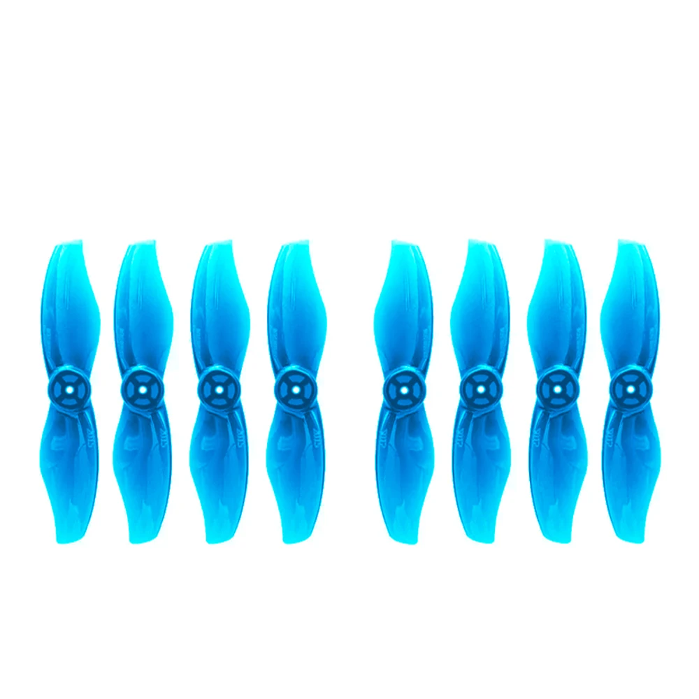 Gemfan 2015 hélice de 2 lâminas de 2 polegadas, eixo de 1,5 mm, conjunto de 8 peças de material de PC durável Micro FPV Drone RC Quadcopter peças de reposição