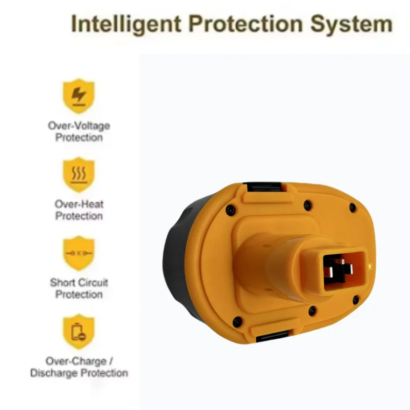 Batería de repuesto🔋18V y 12,8Ah pro Dewalt DC9096 DE 9503 DW 9095 9096 9098 XRP herramientas de taladro inalámbrico batería - náhled 4