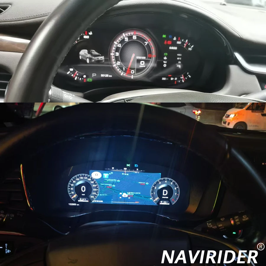 

12.3" Dashboard Speedometer For Cadillac XT5 XT6 2016-2023 Upgrade Carplay LCD Digital Instrument Gauge Cluster Car Multimedia