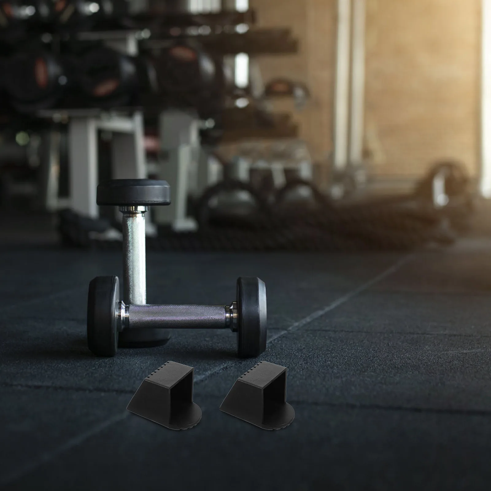 

4Pcs Square Tube End Cap Plastic Foot Protector for Gym Equipment Chair Legs Workout Gear Easy Install Remove Floor Protection