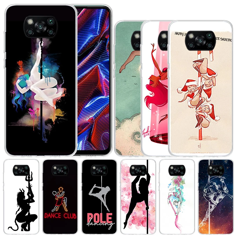 Pole Dancer Dancing Soft Cover for Xiaomi Poco X5 Pro X4 Gt X3 Nfc M5S Print Phone Case M4 M3 M2 F3 F2 F1 Mi Note 10 Lite Coque