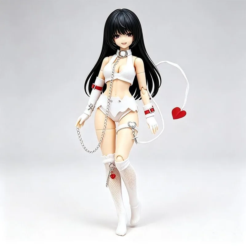 1/12 BJD Doll Clothes Set, Original Demon Angel Style Outfit for 12 Scale Action Figure Desktop Hobby & Tabletop Collection