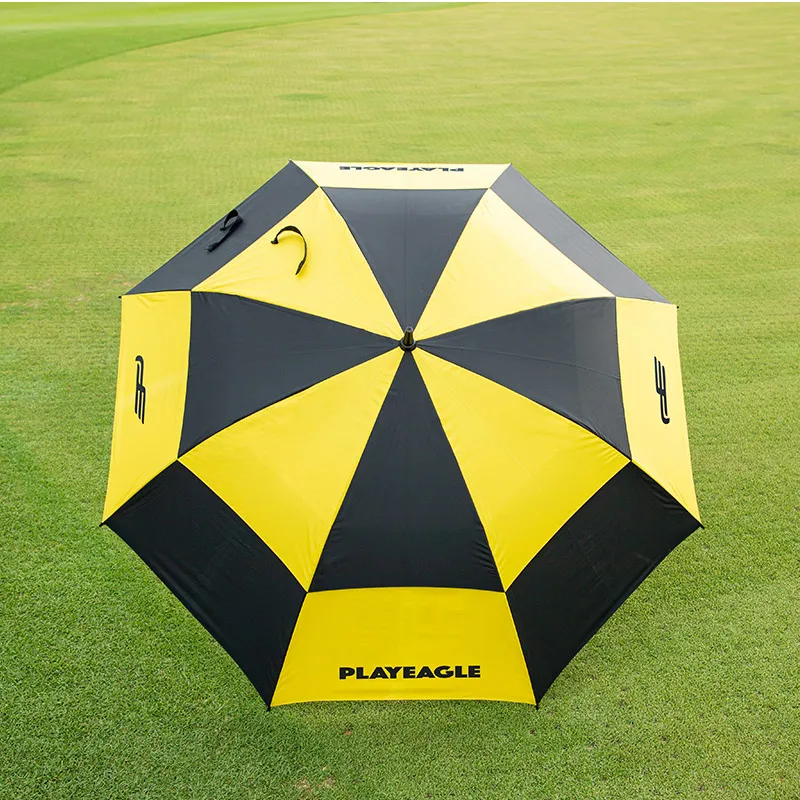 Ombrelli da Golf a doppio strato di grandi dimensioni da 130CM pioggia donna uomo Business Sunny And Rainy Weather Fan ombrello grande