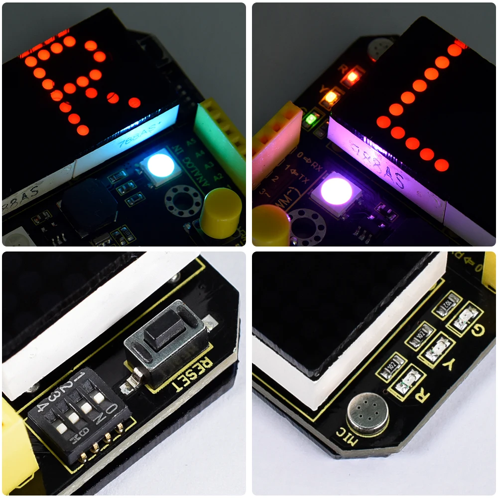 Keyestudio Max Board Support For Arduino+Mixly Main Control IC Atmega328p CP2102 USB For Arduino STEAM DIY Electronic Kit