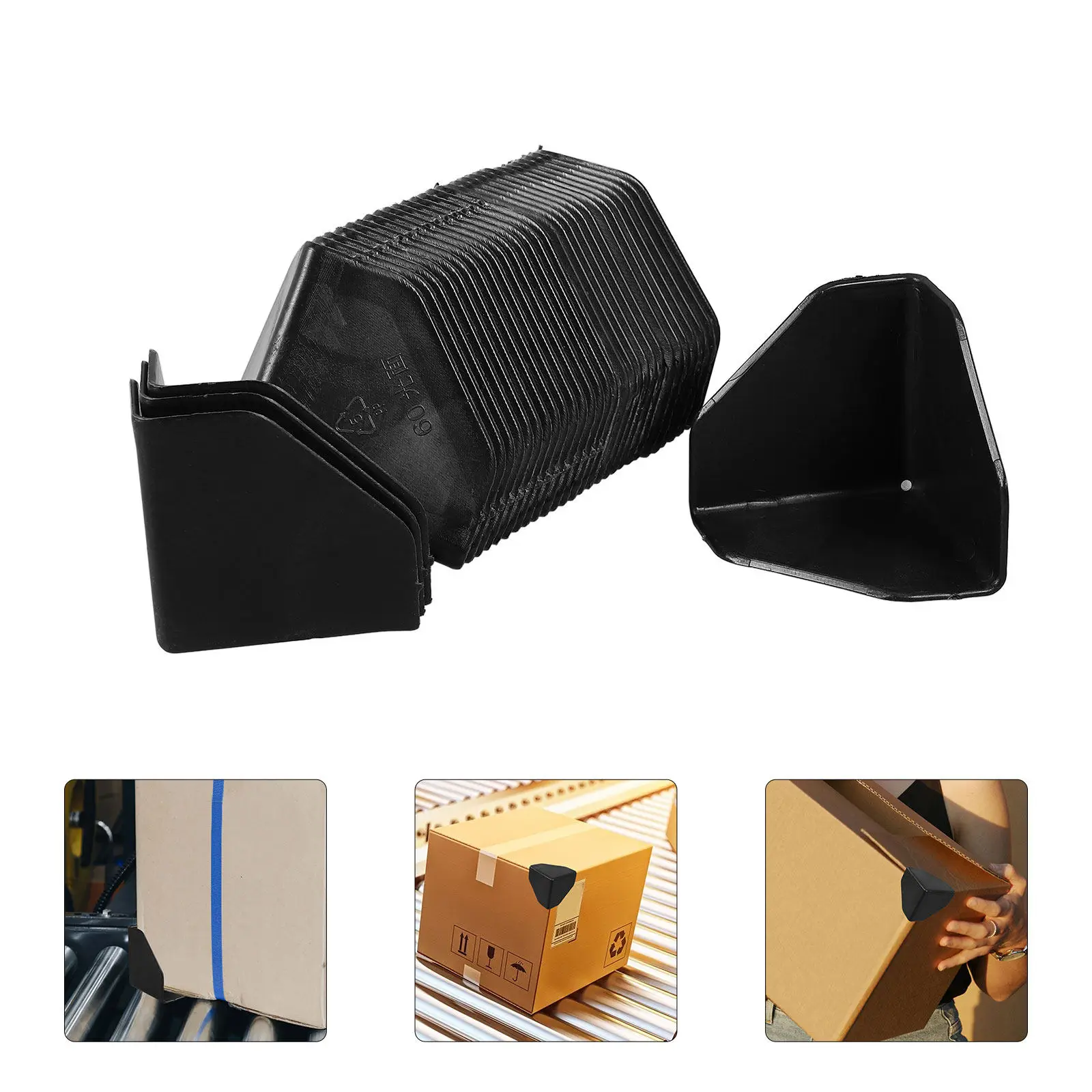 

50Pcs Plastic Corner Protectors for Furniture Packing Shipping Box Edge Protection Anti-Collision Corner Guards Packaging