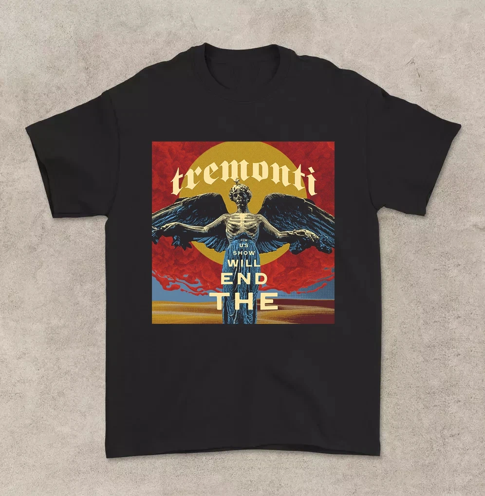 La camiseta The End Will Show Us How Tremonti Band es una camiseta vintage completa estilo Harajuku para hombre