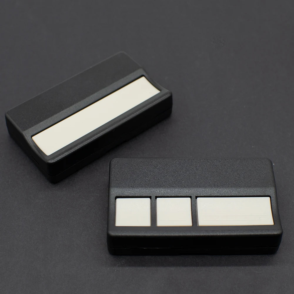 Chamberlain LiftMaster 971LM 973LM Keamanan + 390MHz Merah Oranye Tombol Belajar Pembuka Pintu Garasi Remote Control dengan Klip Visor