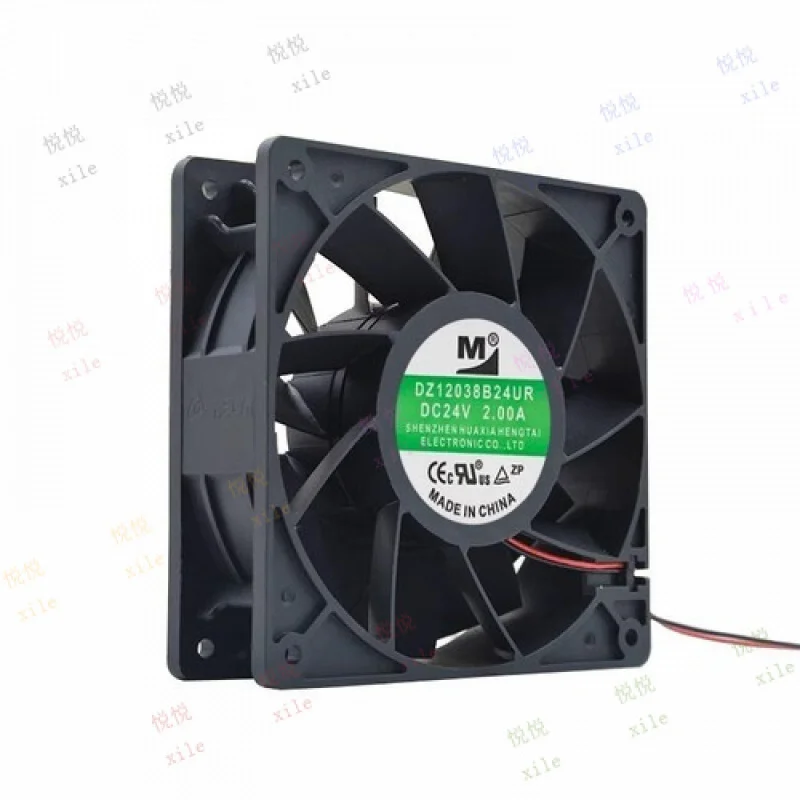 

L+ for M DZ12038B24UR DC24V 2.0A 12CM 2-Wire Ball Inverter Cooling Fan