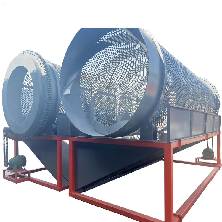Industrial Compost Rotary Trommel Screen Drum Sieve Machine