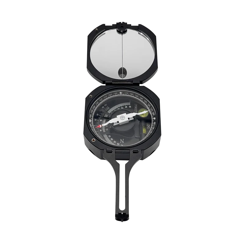 DQL‑8 Geological Pocket Compass Damping Magnet Needle Aluminum Transit Surveying Instrument