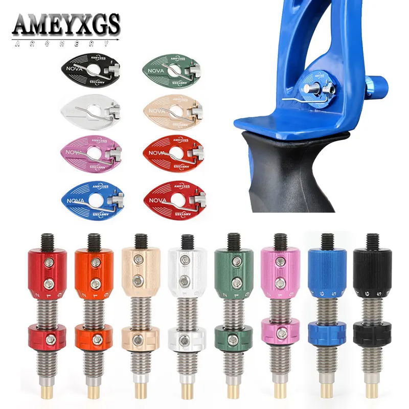 

AMEYXGS Magnetic Arrow Rest Cushion Plunger Copper Core LH/RH Adjustable Recurve Bow Hunting Archery Shooting Accessories