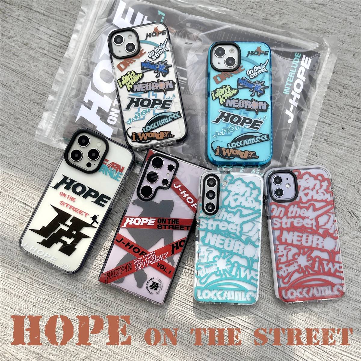 حافظة هاتف JHOPE OnTheStreet لهاتف سامسونج جالاكسي S25 S24 ULTRA S23 FE S22 S21 S20FE A35 A56 A55 A54 A53 A16 A15 A06 A05 A24 A25