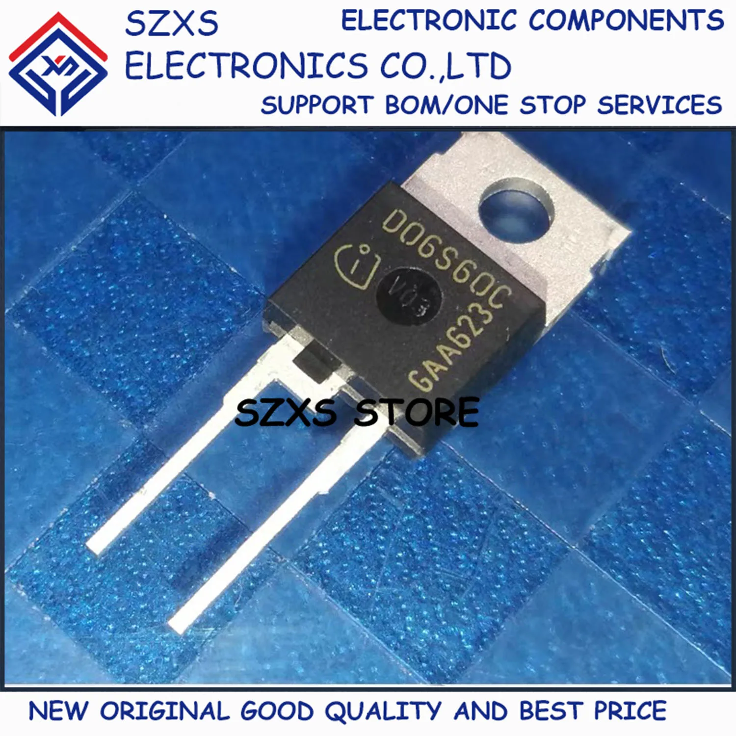 New Original 10Pcs D06S60C IDH06S60C TO-220-2 600V 6A Schottky Diode In Stock Electronic Components Good Quality