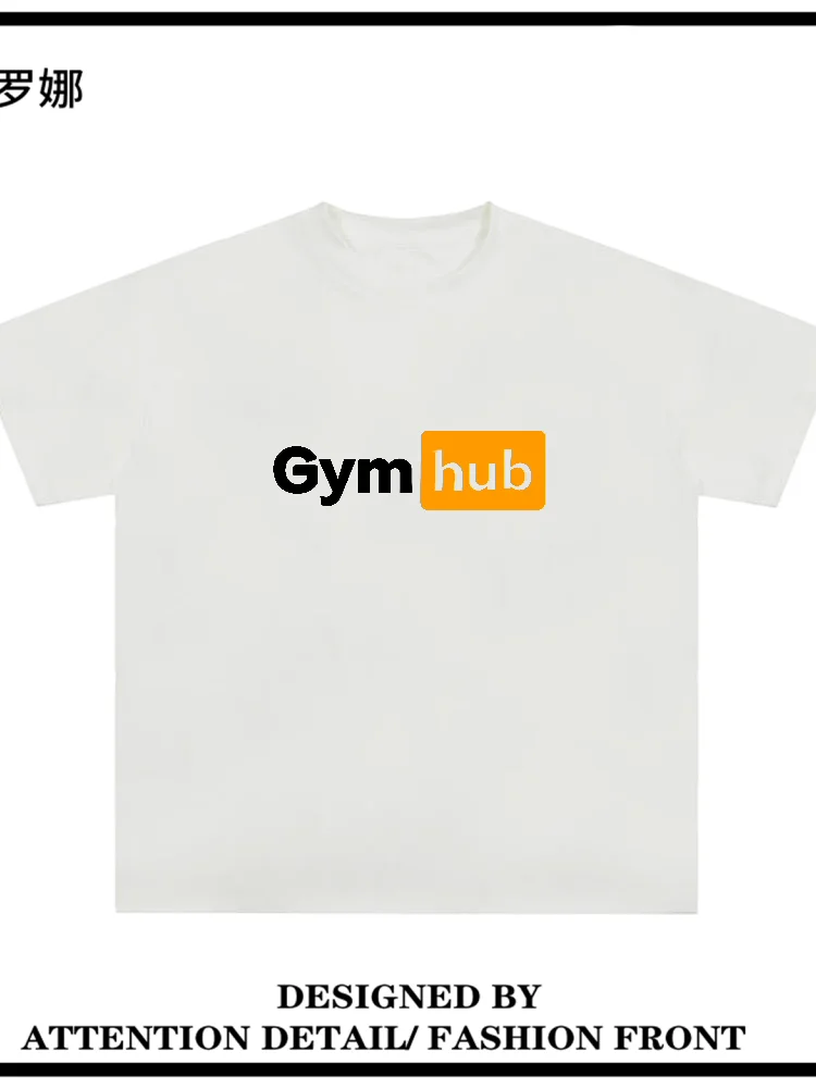 

Футболка Gymhub Fun Funny Engli с принтом в американском ретро-стиле, спортивная, для фитнеса, Sorona, для мужчин и женщин, парная, дышащая, быстросохнущая