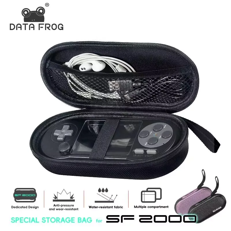 DATA FROG SF2000 Bag Original Carry Protective Case Bags for SF2000 Black Video Game Console Accessories