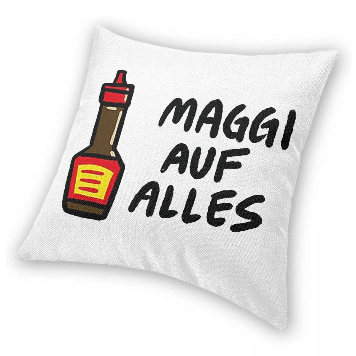 Maggi Auf Alles (الألمانية الألمانية) غطاء وسادة مربع وسادة بسحاب ديكور مريح رمي وسادة لغرفة المعيشة المنزلية