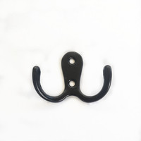 1 PC Back Door Hook Kitchen Clothes And Hats Double Hook Accessories Wall Mounted In Bathroom Storage Hooks