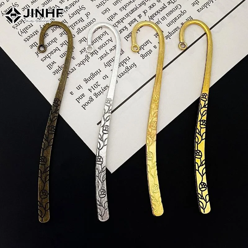 2Pcs Retro Bookmark Hairpin Alloy Metal Antique Charm Pendant For Jewelry Making DIY Handmade Jewelry Accessories