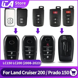 2008-2021 for Toyota Land Cruiser 200 Key Shell Modified Prado 150 Remote Key Shell Upgrade 2/3/4 Button Accessories Key Case