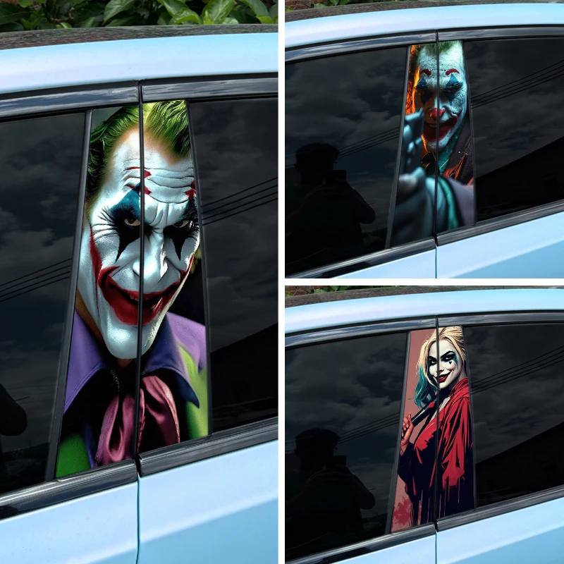 Cool Joker CP Car Stickers Auto B Pillar Waterproof Funny Decoration Cover Scratches Sunscreen Car Doors Pillar Vinyl Decals