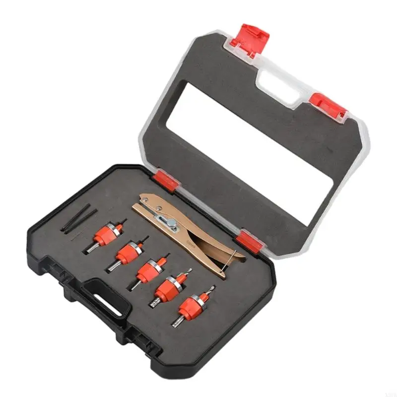 

X9FA 5 Limit Countersink Drill Bits Set For Wood Plastic Depth Stop Bits Storage Case Professional Woodworking Accessories