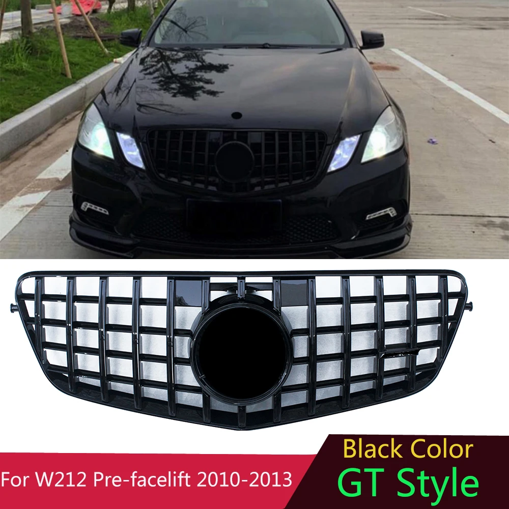 

2010-2013 Black GT R Style CarStyling Grille for Mercedes Benz E Class W212 Pre-facelift E200 E250 E300