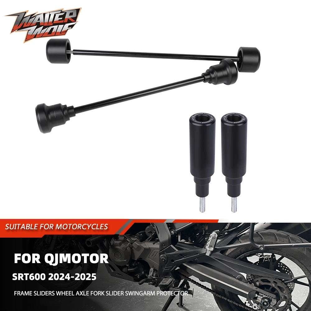 

Защита от падения для QJMOTOR SRT600 2024-2025 SRT 600 600SRT, ползунки для рамы мотоцикла, ось колеса, вилка, слайдер, защита маятника