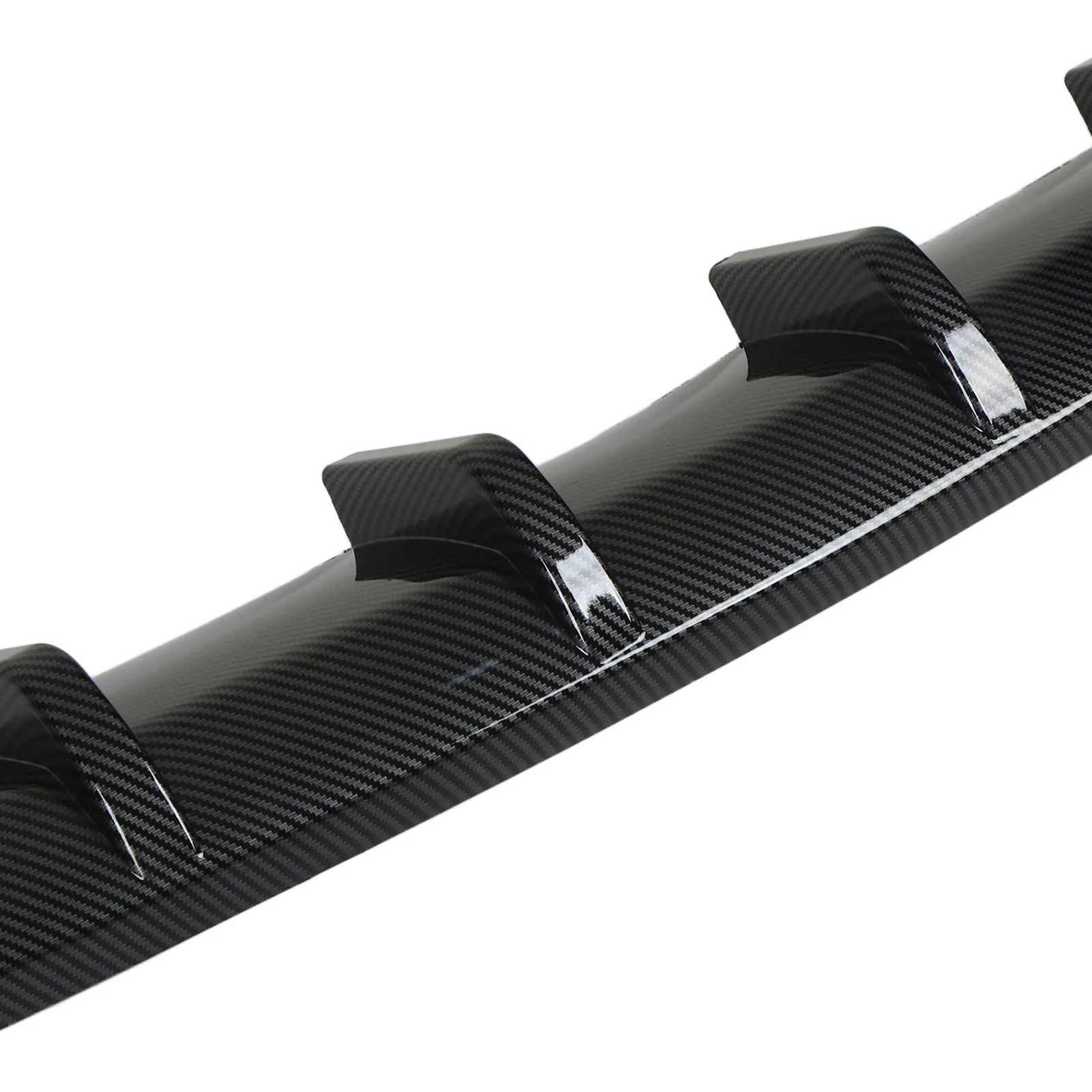 Fin Chassis Deflector Universal Carbon Fiber Pattern Rear Bumper Diffuser Streamlined Stable Grip Sporty  for A3 A6