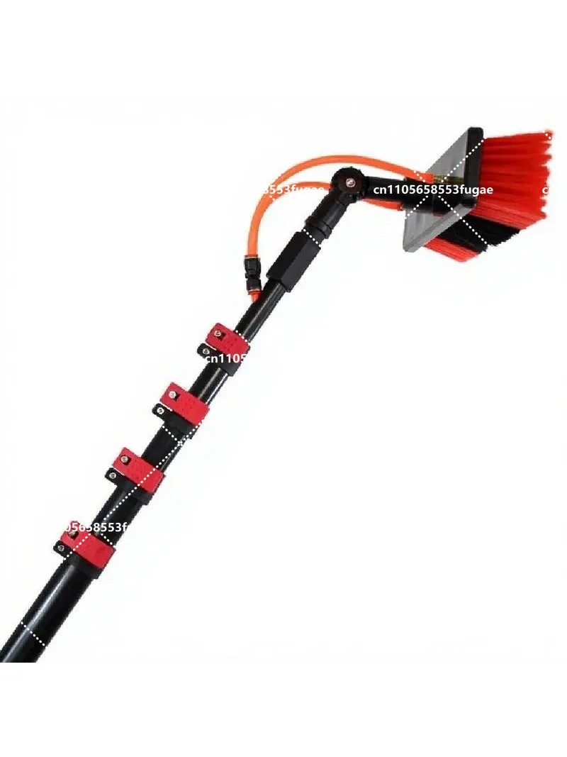 Professional Telescopic Pole for Window Cleaning, Water Fed Brush, High Reach Extendable Pole for Solar Panel Maintenance