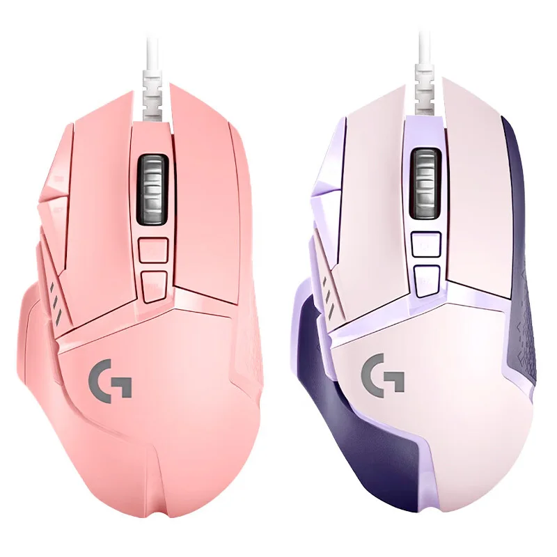 ماوس ألعاب لوجيتك G502 HERO الجديد من سلسلة Dominator Nebula باللون الأرجواني والوردي، هدية RGB قابلة للبرمجة من eSports للأصدقاء