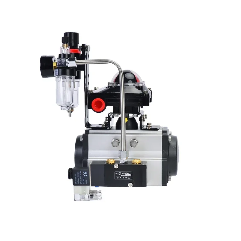 Pneumatic Actuator AT83  AC220V Explosion-proof Solenoid Valves  Limit Switch Filter  Triplet Double Acting