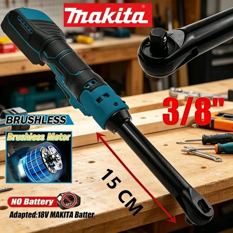 

Аккумуляторный гайковерт Makita, электрический, с удлиненной головкой, для снятия винтов и гаек, 220 Нм, 3/8 дюйма, для аккумулятора 18 В