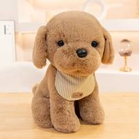22/30cm simulation new companion bib puppy stuffed plush toy cartoon anime cute pillow children's birthday gift fun doll