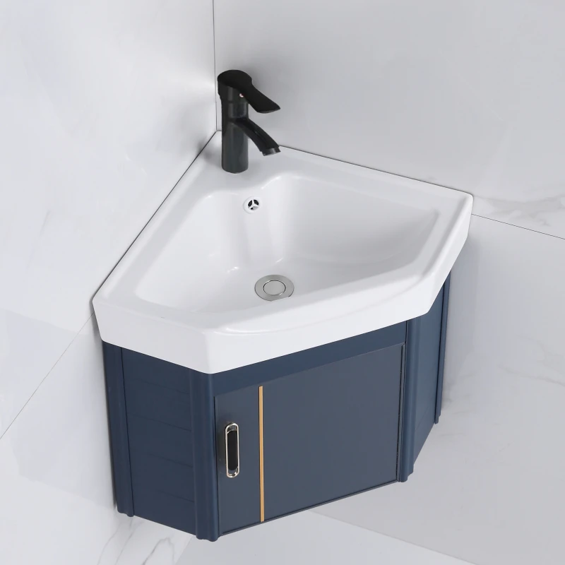 

Настенный умывальник для небольшой квартиры, треугольный шкаф для умывальника, комбинированный мини-керамический умывальник, умывальник для дома, бассейна