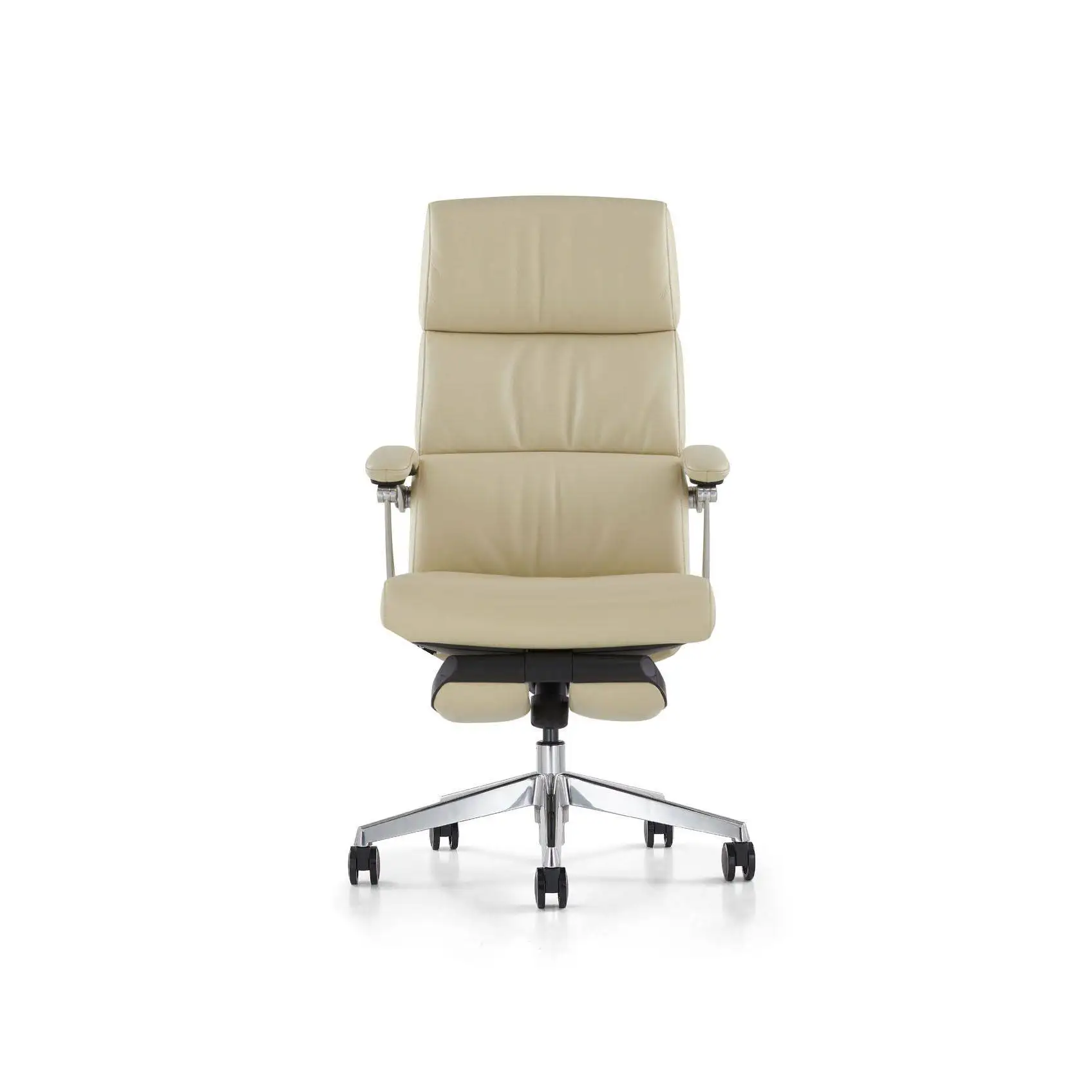 Ergonomic Luxury High Back Reclining Office Chair Modern Luxury Executive Lift Feature Genuine Leather For Conference Use CEO