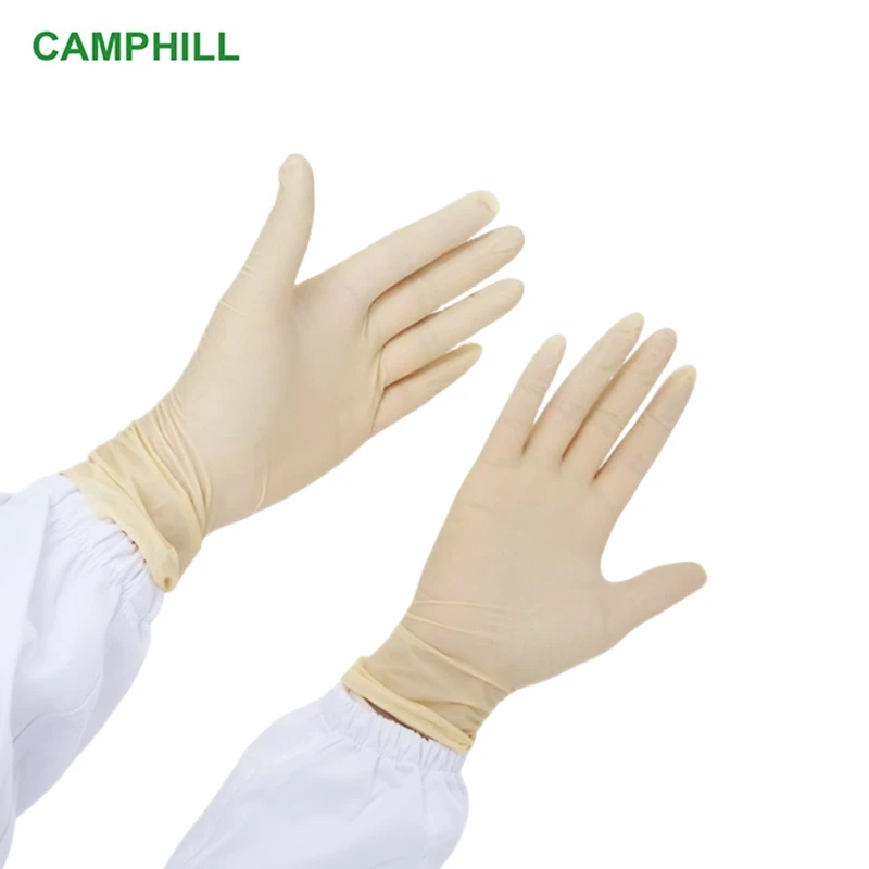 Wholesale 9-inch/12-inch High elasticity no powder gloves Laboratory, Dust free workshop disposable purification latex gloves