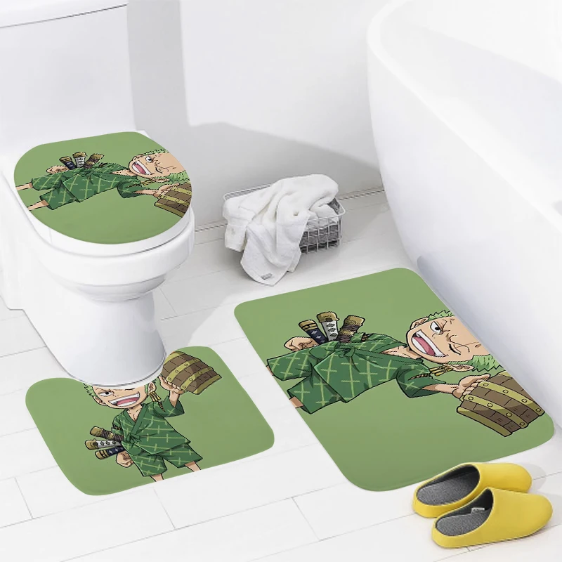 home bathroom floor mats Anime animal style Bath Foot mat modern bathroom accessories rug Toilet mat Bathtub anti-slip carpet