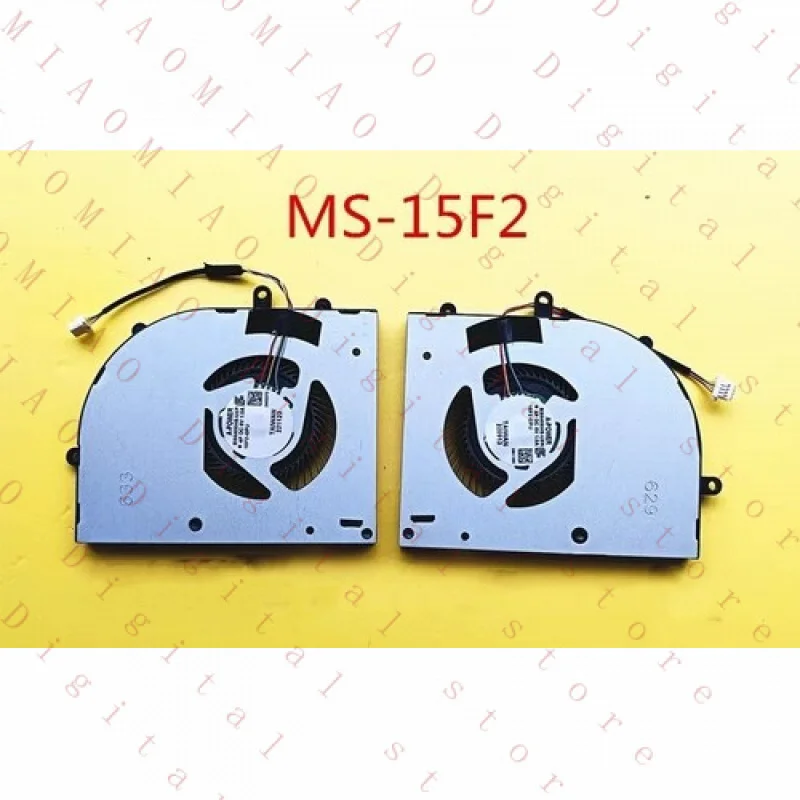 RY  New For MSI Stealth 16 Studio BS5405HS-U5N,BS5405HS-U5P DC5V CPU GPU FAN 4PIN