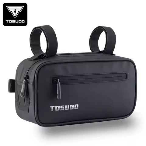 TOSUOD 2L Waterproof Bike Front Frame Bag Touch Screen MTB Bicycle Phone Holder EVA Handlebar Bags Cycling Front Storage Bag