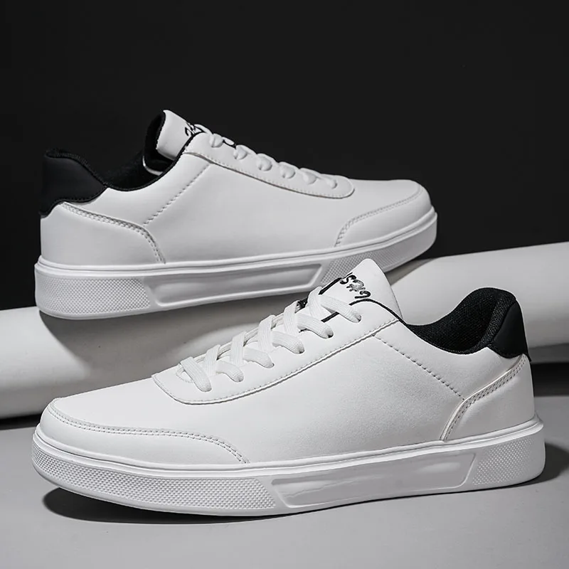 YRZL Men White Shoes Couple Casual Skateboard Shoes Comfortable Sneakers Lightweight Walking Women Tenis Shoes Plus Size 36-46