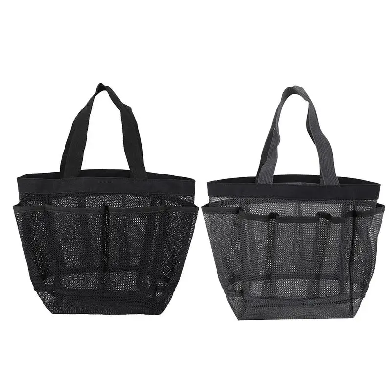 Portable Mesh Beach Bag Makeup Travel Storage Wash Bag Mesh Portable Swimming Bath Bag Beach Bag Wholesale