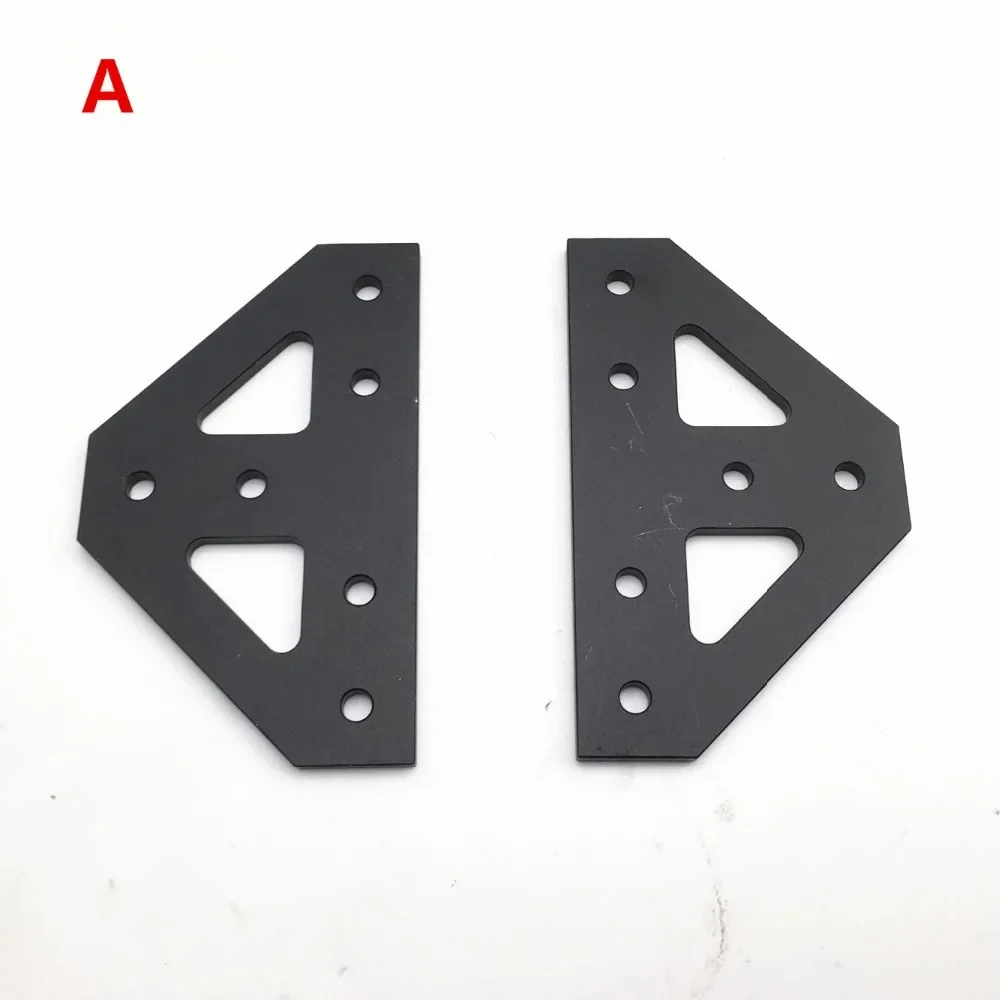 upgrade AM8 A8 4mm aluminum bottom tee plate top corner plate bottom corner plate kit for AM8 3D Printer Extrusion Metal Frame