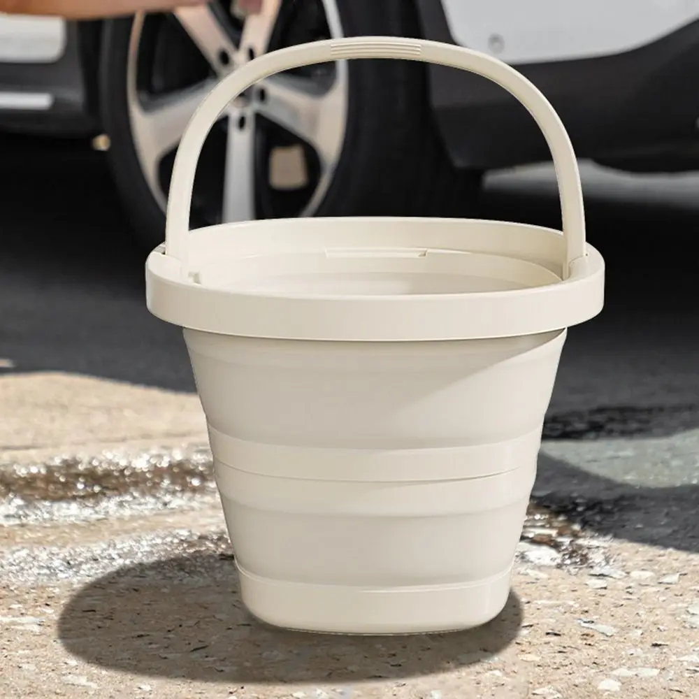 Multifunctional Folding Bucket Space-Saving Portable Foot Soaking Bucket Thickened 5/10L Outdoor Fishing Bucket